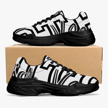 Load image into Gallery viewer, Chunky Signature Sneakers - White/Black