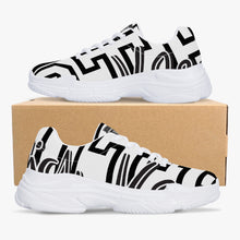 Load image into Gallery viewer, Chunky Signature Sneakers - White/Black