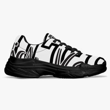 Load image into Gallery viewer, Chunky Signature Sneakers - White/Black