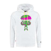 Load image into Gallery viewer, WHITE NEON PARA-TROOPER PILLMAN  HOODIE