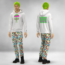 Load image into Gallery viewer, WHITE NEON PARA-TROOPER PILLMAN  HOODIE