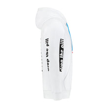 Load image into Gallery viewer, NEW: WHITE BAUHAUS PILLMAN  PRINTED HOODIE