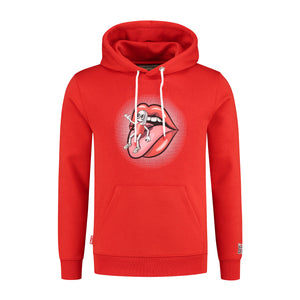RED PILLMAN ON TONGUE HOODIE