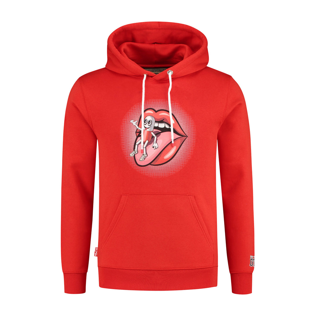 RED PILLMAN ON TONGUE HOODIE